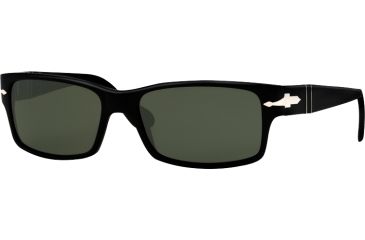 Image of Persol PO2803S Sunglasses Black Crystal Green Polarized