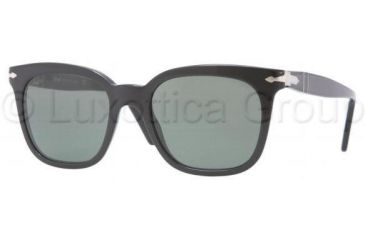 Image of Persol PO2999S Sunglasses 95/31-5019 - Black Crystal Green