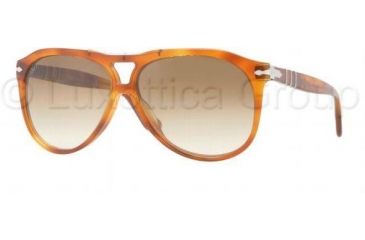 Image of Persol PO3008S Sunglasses 96/51-5512 - Light Havana Frame, Crystal Brown Gradient Lenses