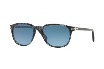 Image of Persol PO3019S Sunglasses 1062Q8-52 - Spotted Blue Dark Grey Frame, Azure Gradient Blue Lenses