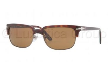 Image of Persol PO3043S Sunglasses 24/33-5418 - Havana Frame, Crystal Brown Lenses