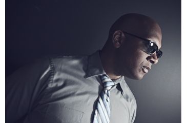 Image of Persol PO3043S Sunglasses 95/4N-5418 - Black Frame, Crystal Blue Photochromic Polarized Lenses