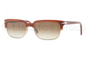 Image of Persol PO3043S Sunglasses 957/51-5418 - Brown Frame, Crystal Brown Gradient Lenses
