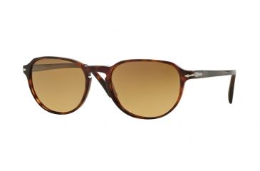 Image of Persol PO3053S Sunglasses 9015M2-52 - Havana Frame, Brown Gradient Polar Lenses