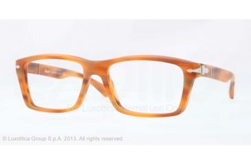 Image of Persol PO3060V Eyeglass Frames 9011-54 - Sandblast Havana Frame