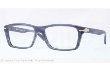 Image of Persol PO3060V Eyeglass Frames 9012-56 - Stripped Blue Frame