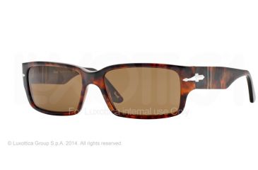 Image of Persol PO3087S Sunglasses 108/33-58 - Caffe' Frame, Brown Lenses