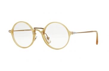 Image of Persol PO3091V Eyeglass Frames 204-47 - Transparent Yellow Frame