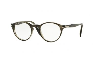Image of Persol PO3092V Eyeglass Frames 1020-48 - Striped Grey Frame
