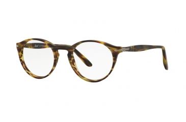 Image of Persol PO3092V Eyeglass Frames 9023-50 - Stripped Green Frame