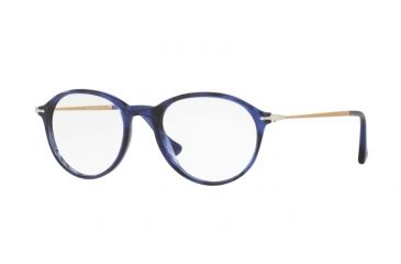 Image of Persol PO3125V Eyeglass Frames 1053-49 - Striped Blue Frame