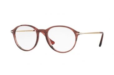 Image of Persol PO3125V Eyeglass Frames 1054-49 - Striped Cherry Frame