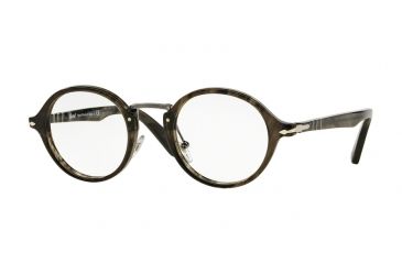 Image of Persol PO3128V Eyeglass Frames 1020-44 - Striped Grey Frame