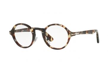 Image of Persol PO3128V Eyeglass Frames 1057-44 - Havana Grey-brown Frame