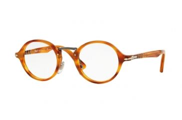 Image of Persol PO3128V Eyeglass Frames 960-44 - Striped Brown Frame