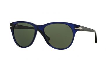 Image of Persol PO3134S Sunglasses 181/31-51 - Blue Frame, Green Lenses
