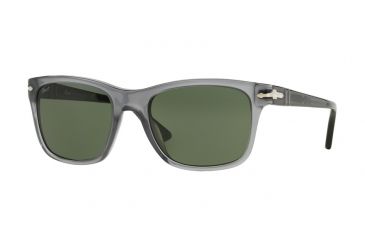 Image of Persol PO3135S Sunglasses 103631-52 - Opal Grey Frame, Green Lenses