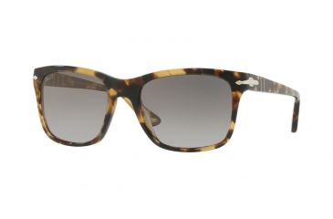 Image of Persol PO3135S Sunglasses 1056M3-55 - Brown/beige Tortoise Frame, Grey Gradient Dark Grey Polar Lenses