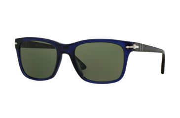 Image of Persol PO3135S Sunglasses 181/31-52 - Blue Frame, Green Lenses