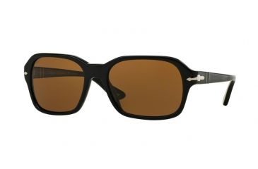 Image of Persol PO3136S Sunglasses 95/57-57 - Black Frame, Polar Brown Lenses