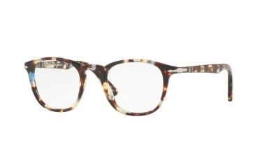 Image of Persol PO3143V Eyeglass Frames 1058-47 - Havana Azure Brown Frame