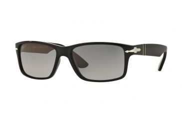 Image of Persol PO3154S Sunglasses 104171-58 - Black Frame, Grey Gradient Dark Grey Lenses