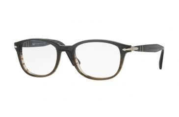 Image of Persol PO3163V Eyeglass Frames 1012-52 - Gradient Grey Striped Green Frame