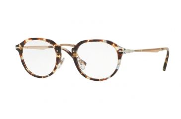 Image of Persol PO3168V Eyeglass Frames 1058-48 - Havana Azure Brown Frame