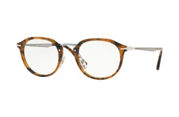 Image of Persol PO3168V Eyeglass Frames 1073-48 - Tortoise Dark Brown Frame