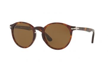 Image of Persol PO3171S Sunglasses 24/57-49 - Havana Frame, Brown Polarized Lenses