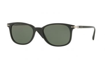 Image of Persol PO3183S Sunglasses 104131-52 - Black Frame, Green Lenses