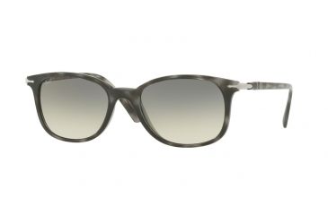 Image of Persol PO3183S Sunglasses 105332-52 - Grey Smoke Frame, Clear Gradient Grey Lenses