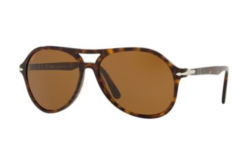 Image of Persol PO3194S Sunglasses 105433-59 - Dark Havana Frame, Brown Lenses