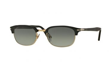 Image of Persol PO8139S Sunglasses 95/71-52 - Black Frame, Gradient Grey Lenses