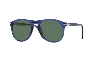 Image of Persol PO9649S Sunglasses 101558-52 - Cobalto Frame, Polar Green Lenses