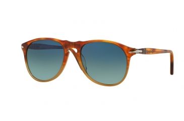 Image of Persol PO9649S Sunglasses 1025S3-52 - Resina E Sale Frame, Gradient Blu Polar Lenses
