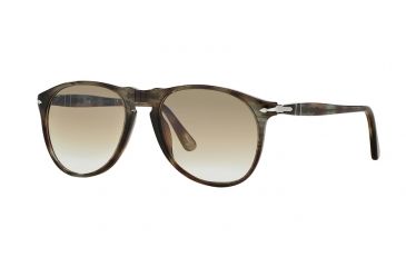 Image of Persol PO9649S Sunglasses 972/51-52 - Havana Brown Smoke Frame, Brown Gradient Lenses
