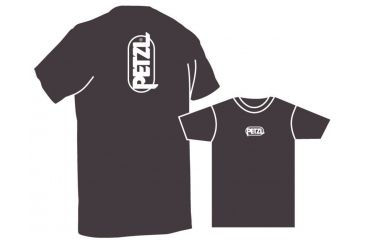 Image of Petzl Men's ADAM Cotton Logo T-Shirt,Anthracite,Extra Large Z43 XLA