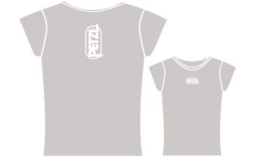 Image of Petzl Women's EVE Cotton Logo T-Shirt,Grey,Large Z44 LG