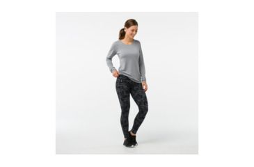 Image of Smartwool PhD Printed Tight-Women's, Black, Large, SW014083001-L