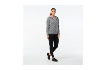 Image of Smartwool PhD Ultra Light Sport Jacket-Women's, Light Gray, Large, SW016031039-L