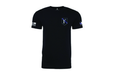 Image of Pipe Hitters Union XXL PHU United We Stand - Texas Blue Line Short Sleeve Shirt, Black, XXL, PHUPT140MB-XXL