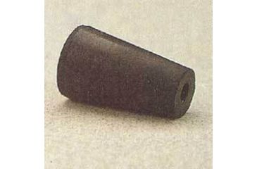 Image of Plasticoid Black Rubber Stoppers, One-Hole 1--M291