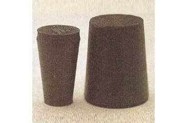Image of Plasticoid Black Rubber Stoppers, Solid 1--M290