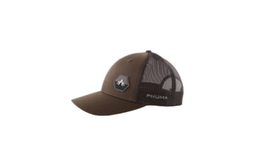 Image of Pnuma Outdoors Lifestyle Mesh Trucker Cap Side Patch - Mens, Brown, OSFM, P608T