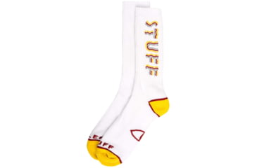 Image of Poler Baconic Socks, White, One Size, 213ACUSK07-White-O/S