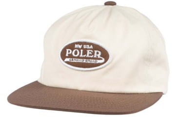 Image of Poler Brand Brand Patch Hat, Off White, One Size, 214ACU7004-Off White-O/S