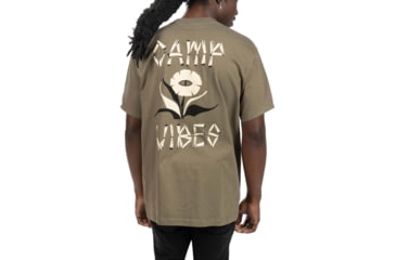 Image of Poler Floral Vibes T-Shirt, Medium, Military Green, 221APM2007-MILITARY GREEN-M
