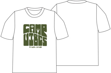 Image of Poler Funk Vibes T-Shirt, Medium, White, 222APM2001-White-M