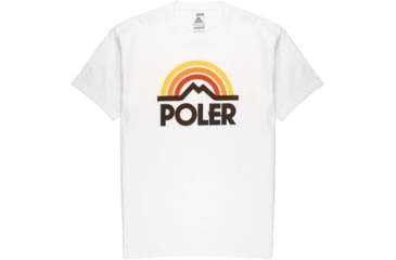 Image of Poler Mountain Rainbow T-Shirt, 2XL, White, 213APM2011-White-XXL